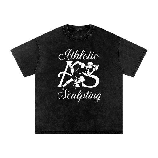 Snow Washed Oversized Cotton T-Shirt